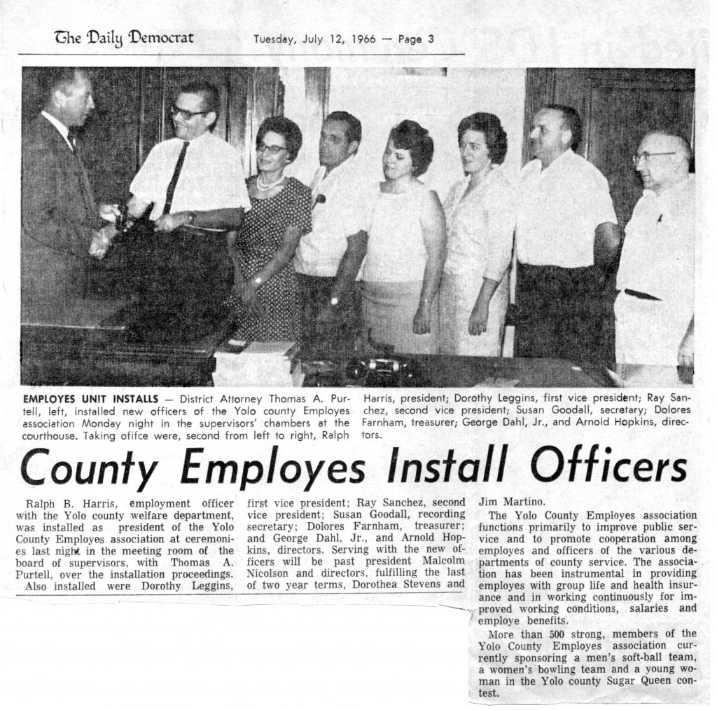 1966-07-12 The Daily Democrat (Yolo County, CA) - County Employes Install Officers