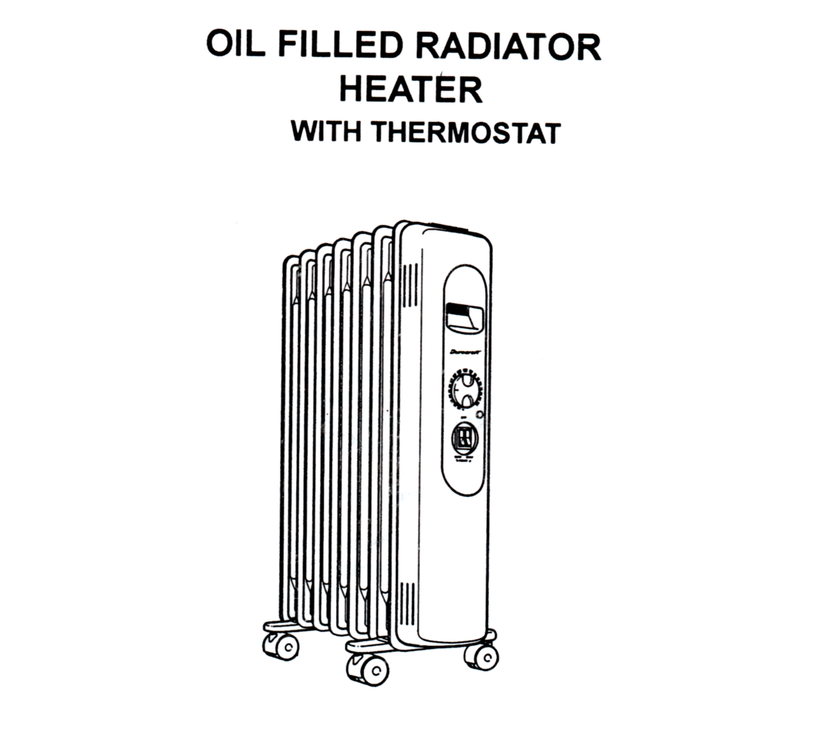 Duracraft Oil Filled Radiator Heater Model CZ-600 Owner’s Manual .