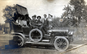 Franklin Parker Wells in Automobile, before 1913, #0182, Furst Family Archives.