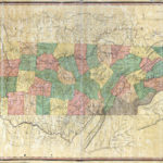 1832 Map of Tennessee, Columbia, TN, Matthew Rhea