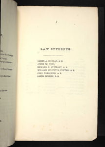 1842 US School Catalogs, PA, LaFayette College, for John Farquhar