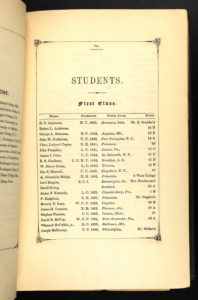 1845 US School Catalogs, NJ, Princeton Theological Seminary for John Farquhar