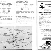 Chadds Peak Ski Area Brochure, page 1