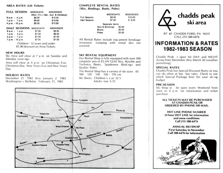 Skiing at Chadds Ford Peak