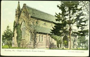 Chapel in Charles Evans Cemetery, Reading, PA