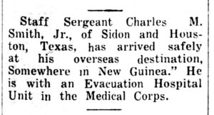 Charles M Smith, Jr, The Greenwood Commonwealth (Greenwood, MS) Mon Apr 10, 1944, p3