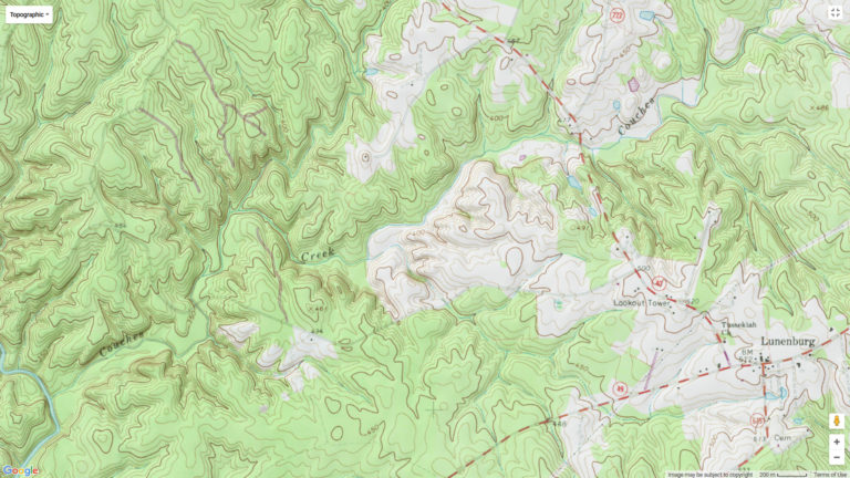 Couches Creek Topographic Map