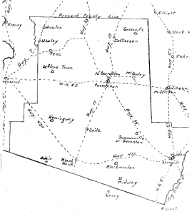 Early County Settlements of Carroll County, Mississippi