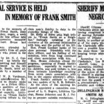 Frank Smith, The Greenwood Commonwealth (Greenwood, MS) Fri Jul 16, 1926, p1, Memorial Service is Held in Memory of Frank Smith