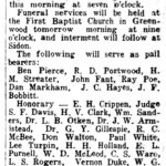 Frank Smith, The Greenwood Commonwealth (Greenwood, MS) Fri Jul 9, 1926, p1, Funeral Set for Tomorrow in Greenwood