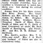 Frank Smith, The Greenwood Commonwealth (Greenwood, MS) Thu Jul 8, 1926, p3, Relatives at Bedside of Deputy Frank Smith