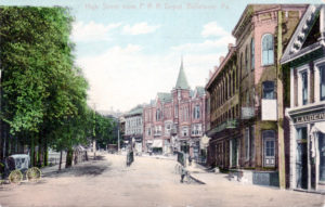 High Street from P.R.R. Depot, Bellefonte, Pa