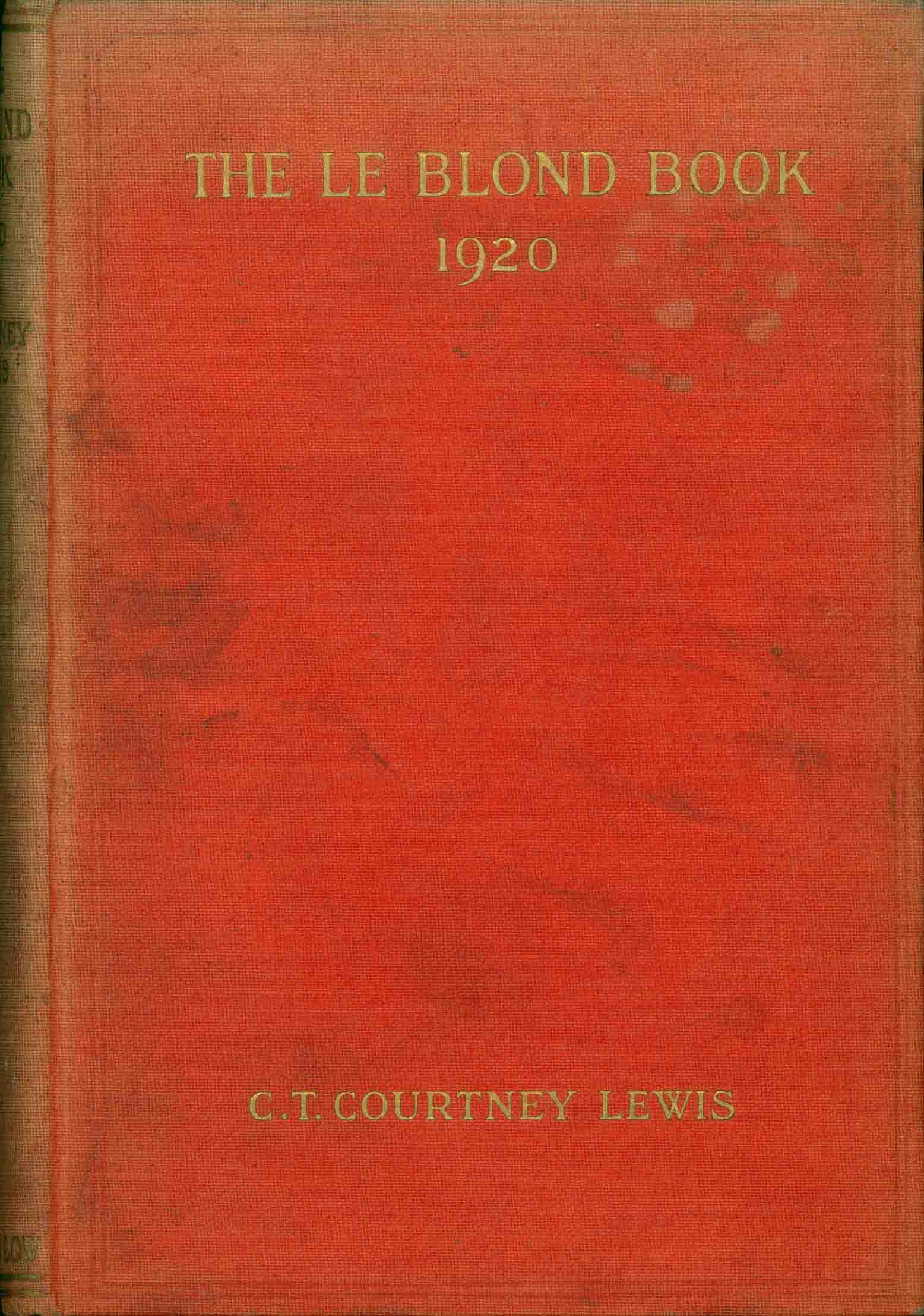 The LeBlond Book by C. T. Courtney Lewis