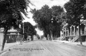 Lower Main Street & Arlington Hotel, Slatington, PA