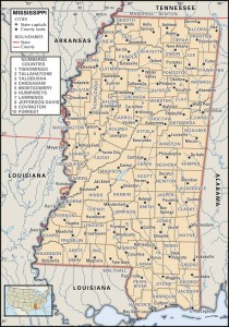 Mississippi County map