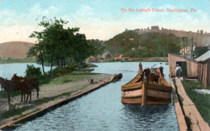 On the Lehigh Canal, Slatington, PA, Postmarked 1910