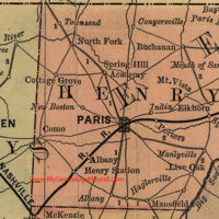 Paris, Henry County, TN, Map, 1888