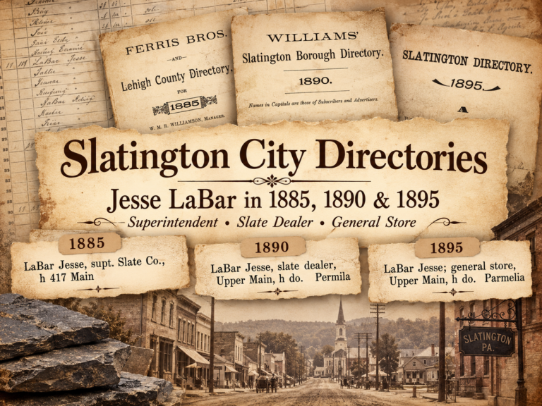 Slatington, Lehigh, PA, City Directories