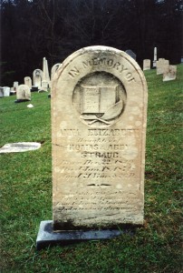 St Johns Union Cemetery April 2001 Anna Elizabeth daughter of Thomas and Abby Straub