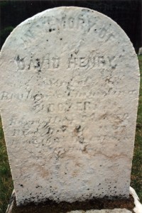 St Johns Union Cemetery April 2001 David Henry Boyer