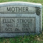 St Johns Union Cemetery April 2001 Ellen Stroup 1851-1940 a