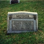 St Johns Union Cemetery April 2001 Ellen Stroup 1851-1940 b