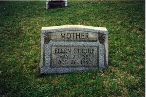 St Johns Union Cemetery April 2001 Ellen Stroup 1851-1940 b