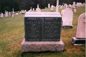 St Johns Union Cemetery April 2001 Thomas Stroub 1805-1871