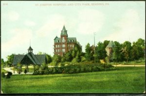 St Joseph's Hospital and City Park, Reading, PA