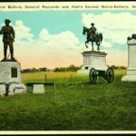 Statues of General Buford, General Reynolds and Hall's Second Maine Battery, Gettysburg, PA