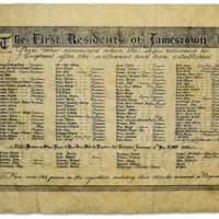 The First Residents of Jamestown