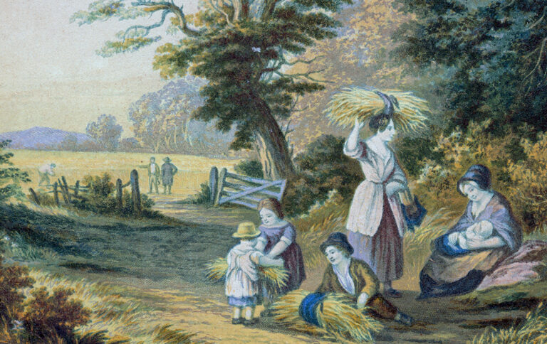 The Gleaners, LeBlond Oval Print