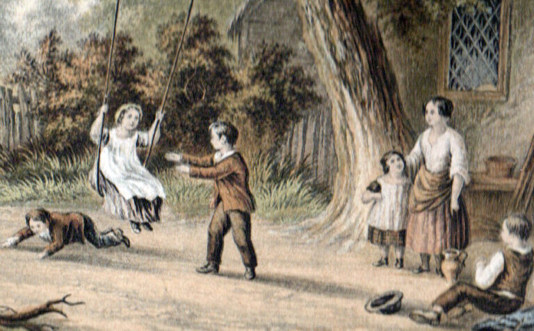 The Swing, LeBlond Oval Print
