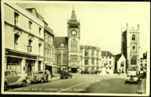 The Town Hall and St Laurence Church, Reading, PA