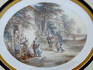 The Dancing Dogs, LeBlond Oval Print