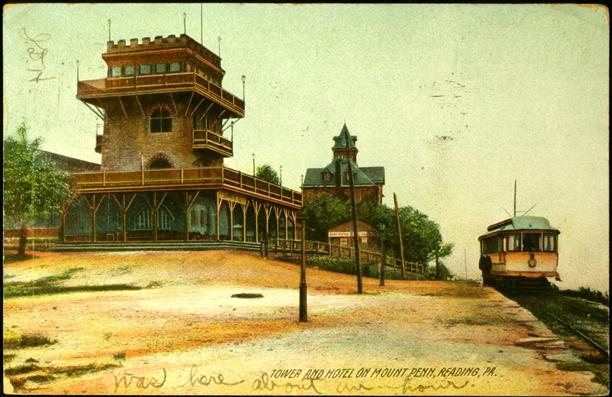 Tower and Hotel on Mount Penn, Reading, PA